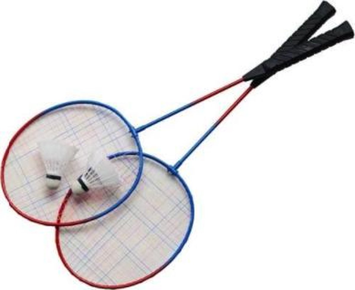 Badmintonset - Badmintonrackets inclusief shuttles en draagtas - professionele set inclusief Rheme liniaal