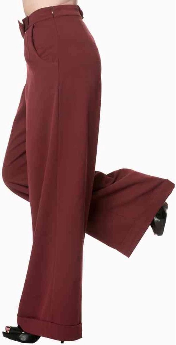 Dancing Days - HIDDEN AWAY Wijde broek - XS - Rood