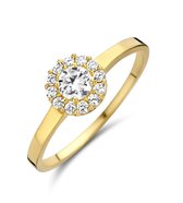 Velini Jewels -GR2301-54 -Ring -9 karat goud -Cubic Zirkonia