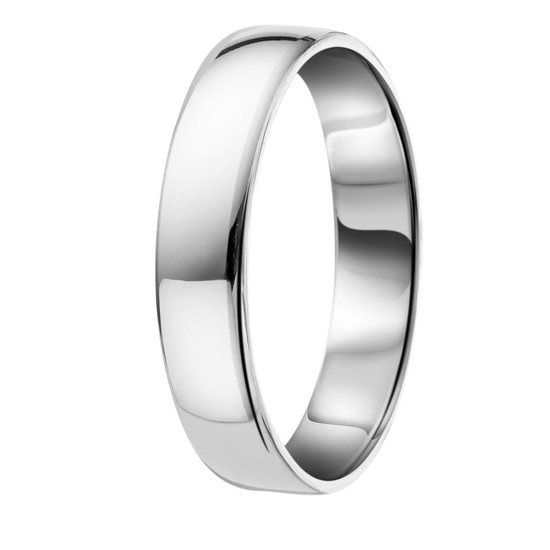 Lucardi - Zilveren ring glad 4mm