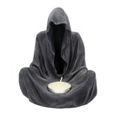 Nemesis Now Theelichthouder Final Flame, sitting reaper Zwart