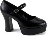 Funtasma Pumps -44 Shoes- Maryjane-50 US 13 Zwart/Wit