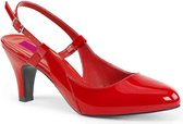 Pleaser Pink Label Pumps -44 Shoes- DIVINE-418 Paaldans schoenen Rood