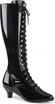 Pleaser Pink Label Laarzen -45 Shoes- FAB-2023 Paaldans schoenen Zwart