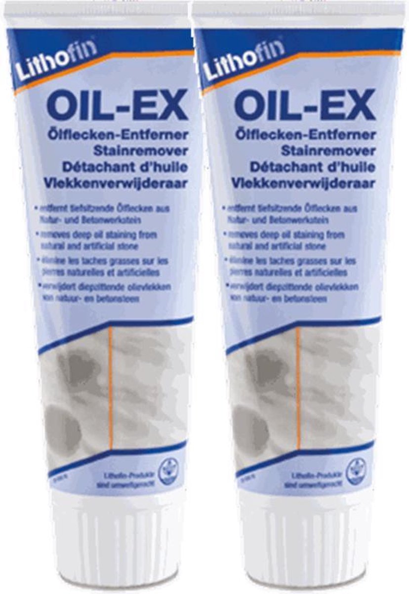 Goedkoopste Lithofin OIL-EX - Olievlekkenverwijderaar - Voordeelpack - 2 x 250 ml