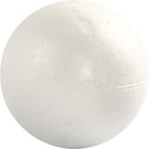 Ballen, d: 10 cm, wit, styropor, 5stuks
