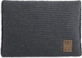 Knit Factory Maxx Sierkussen - Antraciet - 60x40 cm - Inclusief kussenvulling