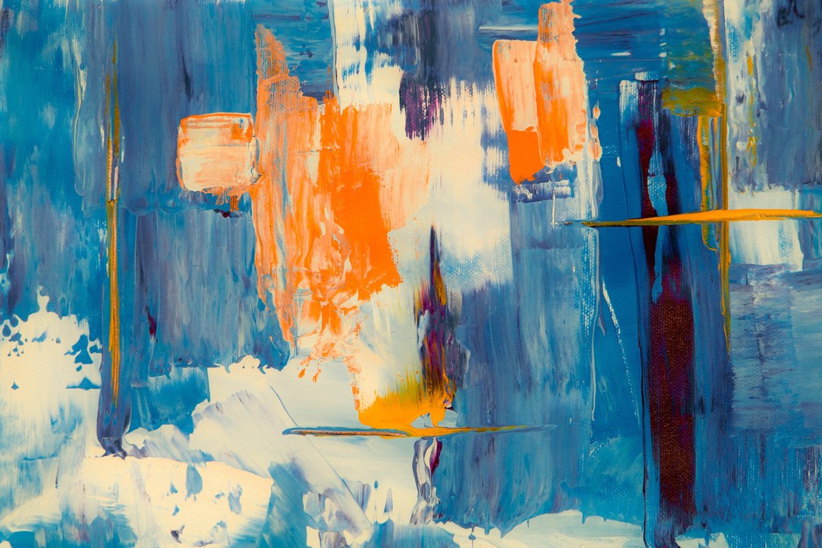 Canvasvooraandemuur.nl Abstract canvas voor aan de muur Multi