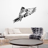 Muursticker Papegaai -  Geel -  160 x 108 cm  -  slaapkamer  woonkamer  dieren - Muursticker4Sale