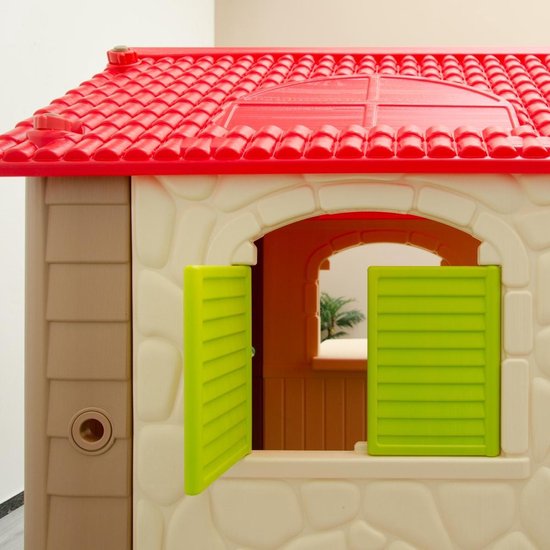 Kinderspeelhuisje vanaf 1 - Tuin Kinderhuisje met Tafel - overdekt Kinder  Speelhuisje... | bol.com