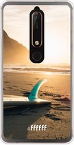 Nokia 6 (2018) Hoesje Transparant TPU Case - Sunset Surf #ffffff