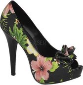 Pin Up Couture Hoge hakken -39 Shoes- LOLITA-11 US 9 Zwart/Multicolours