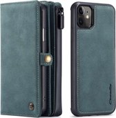 CaseMe Premium Portemonnee hoesje iPhone 11 Blauw