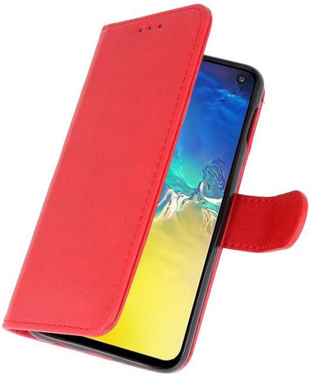Hoesje Geschikt voor de Samsung Galaxy S20 - Kaarthouder Book Case Telefoonhoesje - Rood
