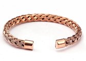 Kabel Armband van Gewoven Staal - Rose Goud kleurig - Armband Mannen - Armband Heren - Armband Dames - Valentijnsdag voor Mannen - Valentijn Cadeautje voor Hem - Valentijn Cadeautj