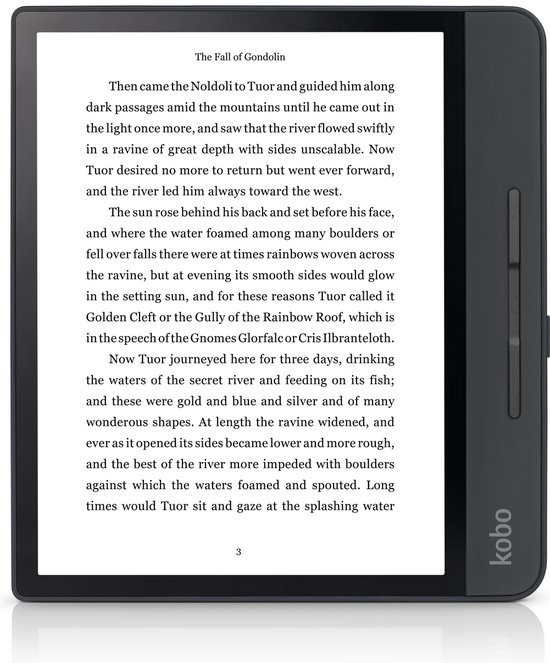 Forma e-reader - Waterdicht - Grote 8 inch scherm - Instelbaar warme kleur - 8GB - Wifi - Zwart