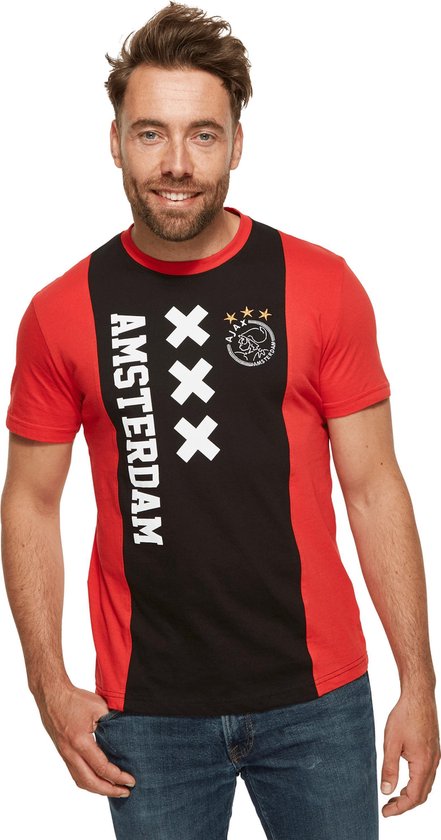 over Protestant Stoffelijk overschot Ajax T-shirt rood/zwart amsterdam xxx met 3 sterren maat m | bol.com