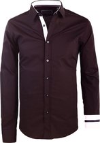 Carisma Zwart Overhemd Lange Mouw Met Stretch 8441 - XL