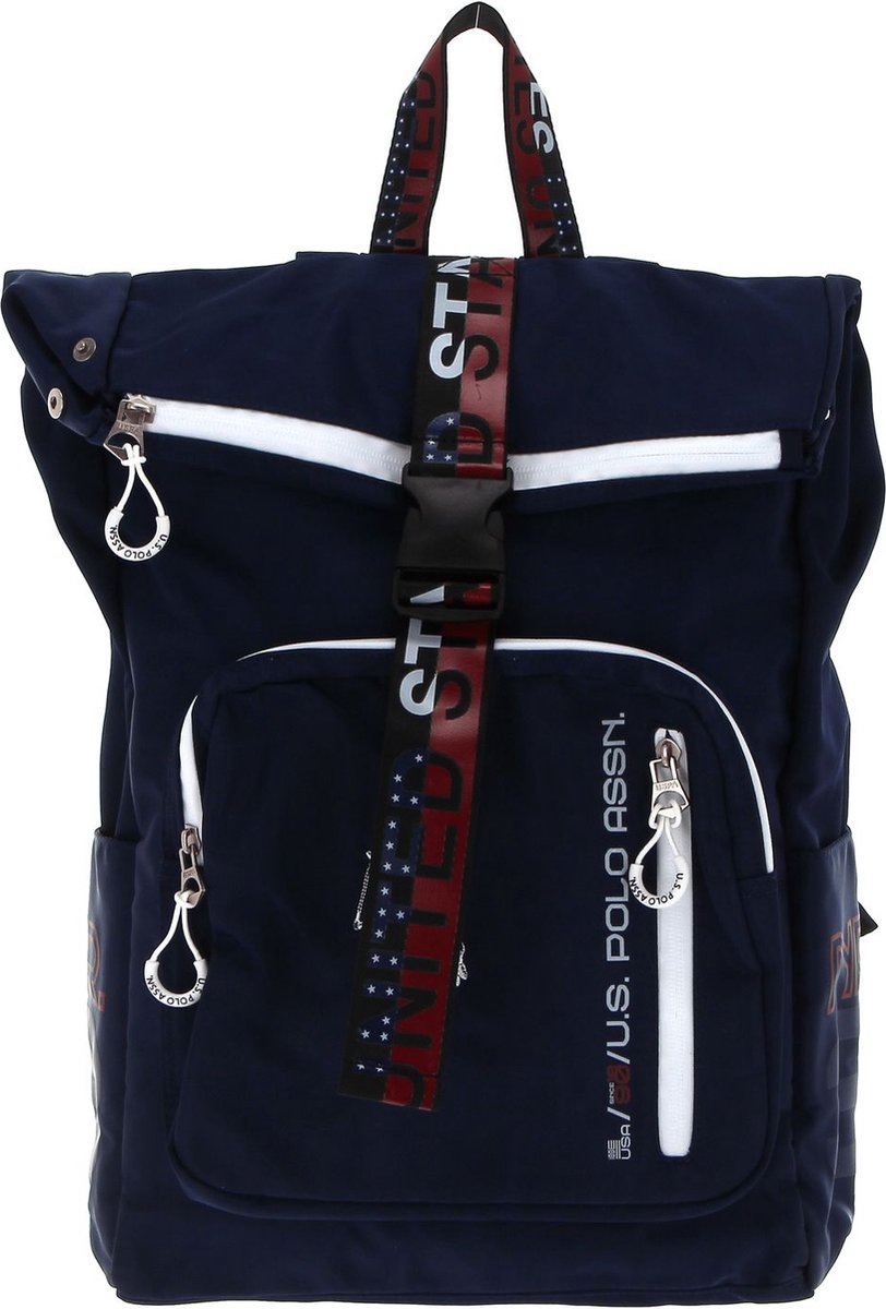 U.S. POLO ASSN. Vrije tijd rugzak Rugzak met laptopvak Bozeman Backpack with Flap Navy Donkerblauw