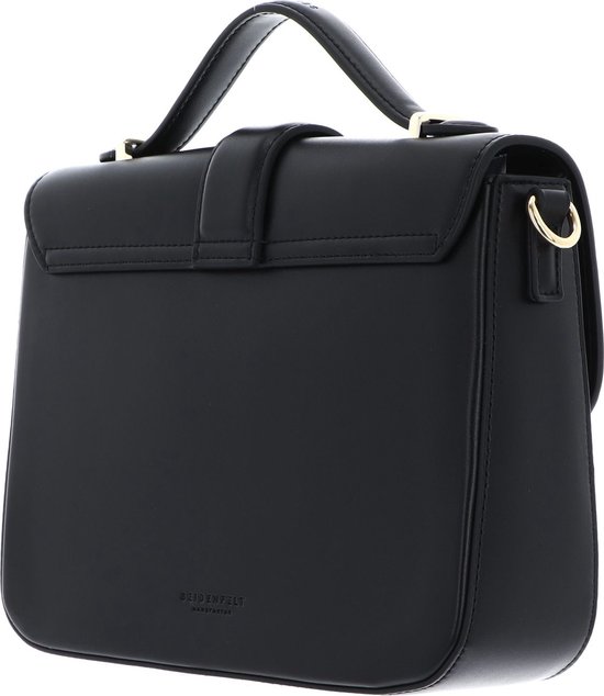 SEIDENFELT MANUFAKTUR Handtas Schoudertas Nellim Handbag Black / Gold Zwart