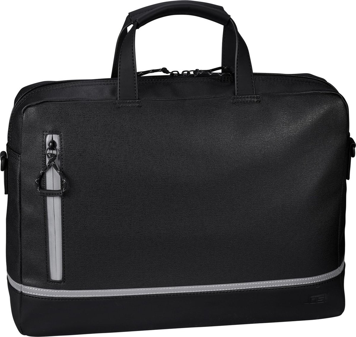 JOST Business tas Schoudertas met laptopvak Billund Cyclist Business Bag Black Zwart