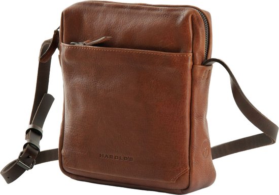 HAROLD'S Cuir Sac à épaule bandoulière Ivy Lane Crossbag Cognac Brun