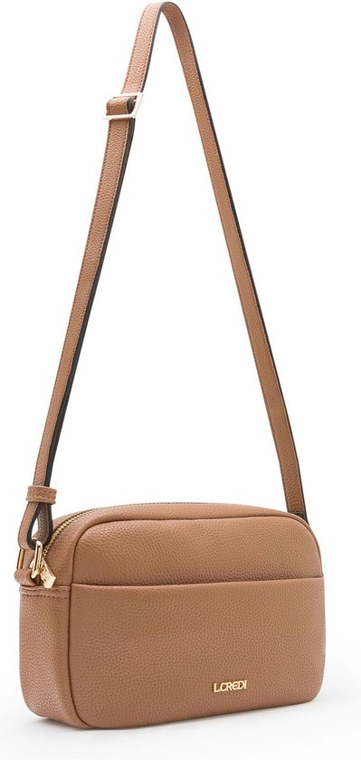 L.CREDI Sac à épaule bandoulière Olga Crossbody Bag Toffee Brun