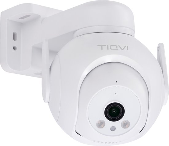 Tiqvi - Smart Buiten PTZ Camera WiFi - 1080P - Dualband (2.4/5 GHz) - Infrarood Nachtzicht - Bewegingsdetectie