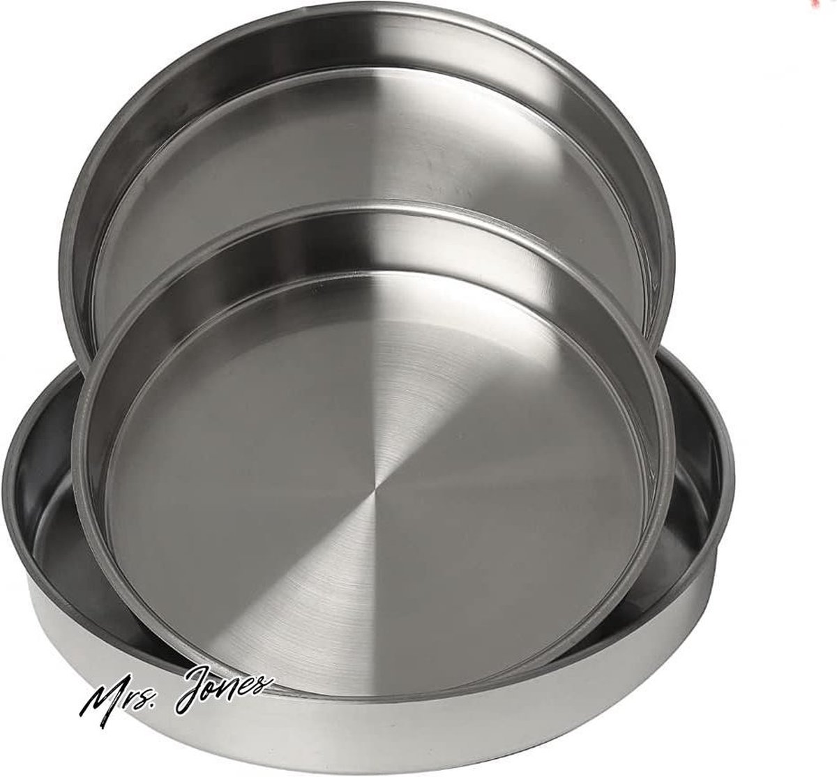 Mrs. Jones Ovenplaat bakblik roestvrij staal set van 3 28-32-36 cm Tepsi .