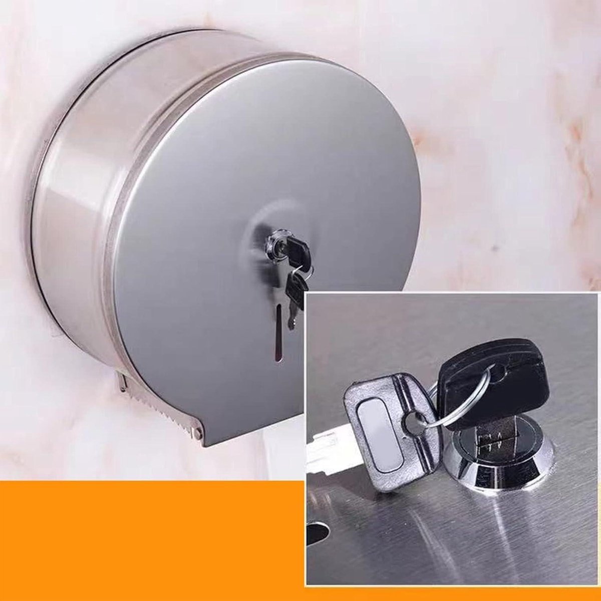 Mediclinics Jumbo Toiletroldispenser RVS - Cleanamstershop.nl Mediclinics Jumbo Toiletroldispenser RVS - Cleanamstershop.nl