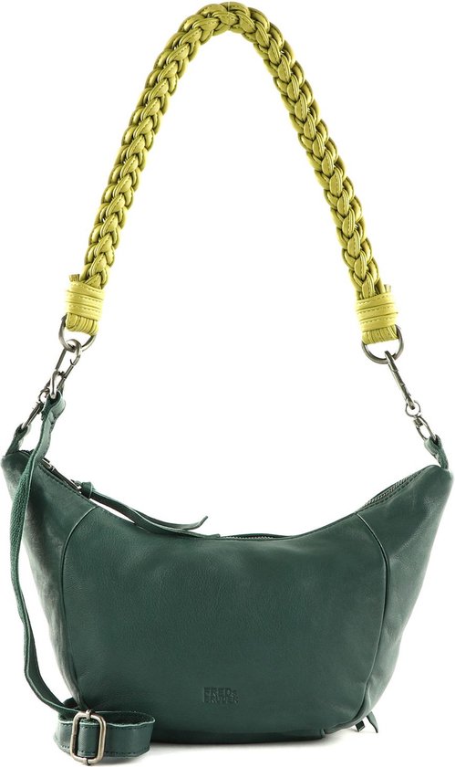 FREDsBRUDER Leren Schoudertas Nida Shoulderbag Eden Green Groen