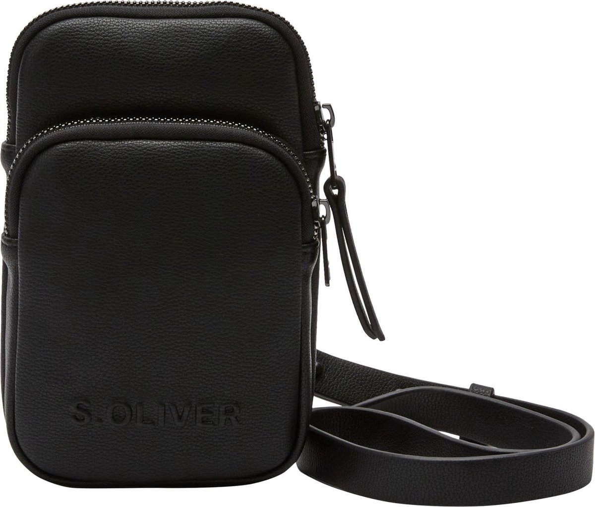 s.Oliver Schoudertas Crossbody Bag Grey / Black Zwart