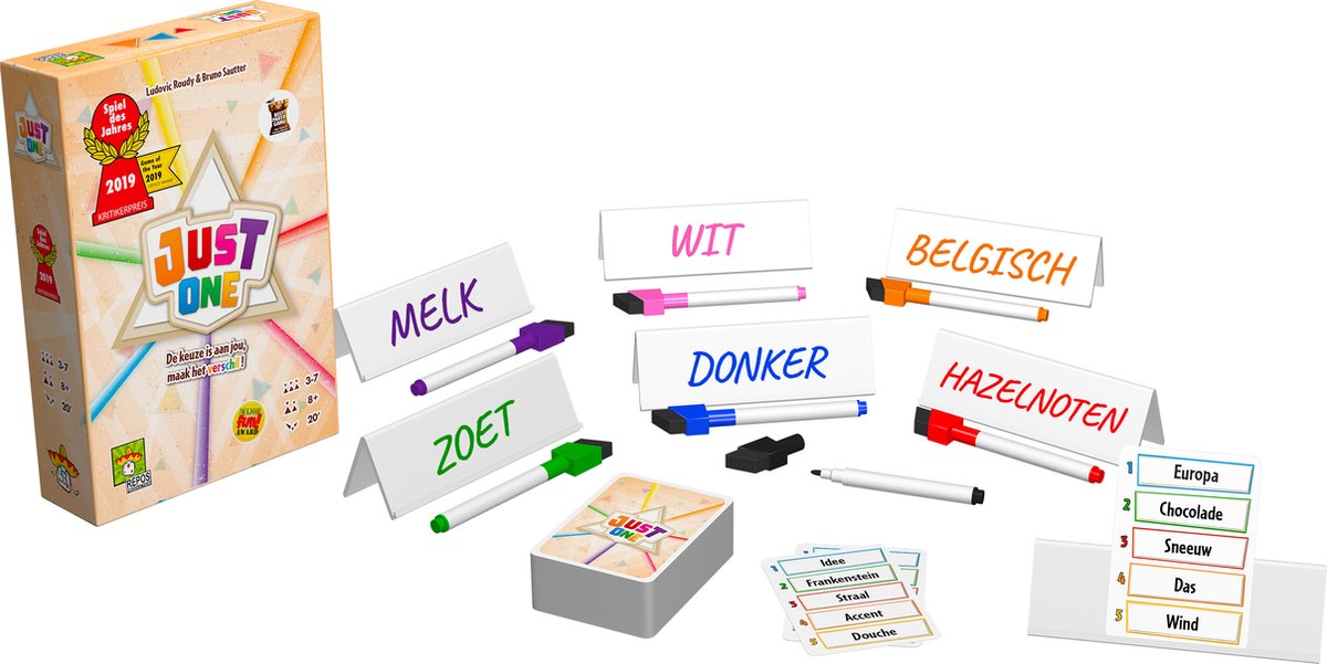 Just One - Nederlandstalig Kaartspel - Coöperatief Woordspel - Partyspel — afbeelding 7