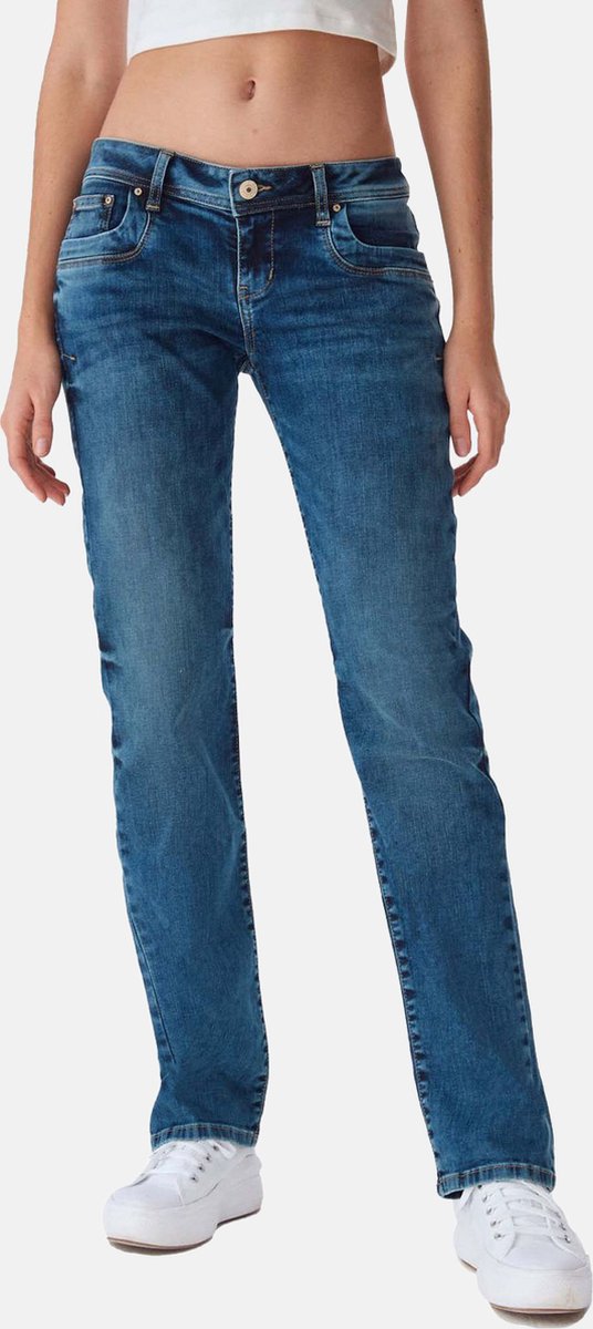 LTB Dames Jeans Broeken Valentine regular/straight Fit Blauw Volwassenen Denim Jeansbroek