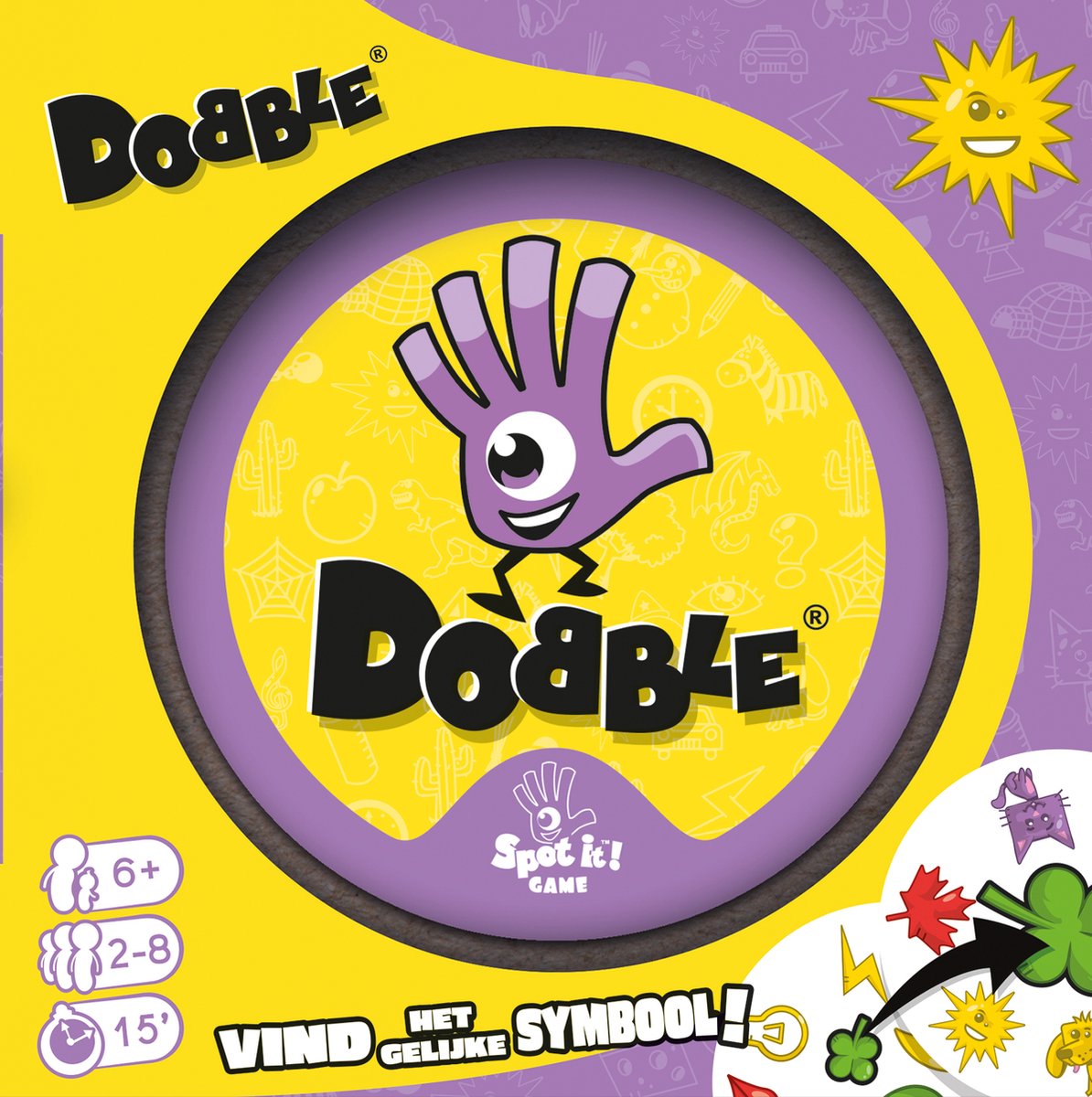 Dobble Classic – Nederlandstalig Kaartspel voor 2 tot 8 spelers - Leuk familiespel vanaf 6 jaar - Het razendsnelle zoekspel voor het hele gezin — afbeelding 14