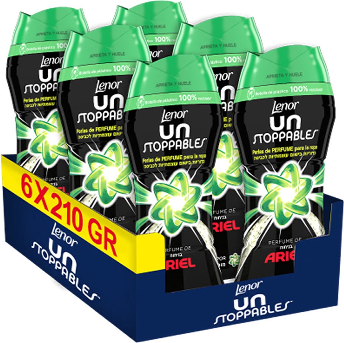 Goedkoopste Lenor - Unstoppables - Geur van Ariel - Geurparels - Geurbooster - 6x 210g - Voordeelverpakking