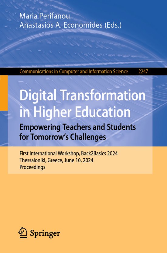 Communications in Computer and Information Science2247- Digi ... - cover