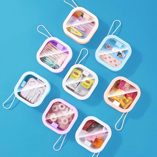 Cosmetica-organizer voor laden, grote make-upopbergdoos met deksel, de