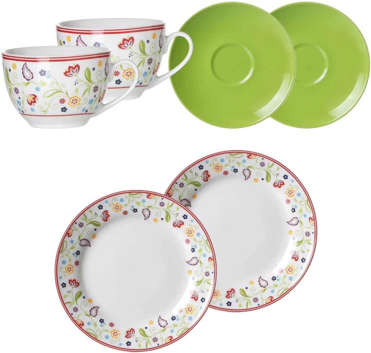 Kaffeeservice Shanti Doppio Set van 6