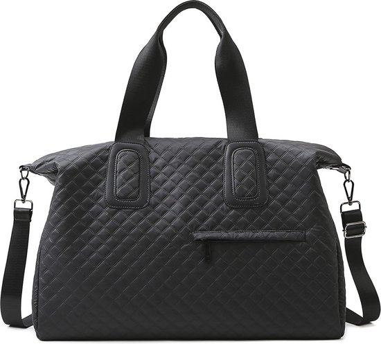 JAMES HAWK Weekender Reistas voor zaken en handbagage, kledingtas met afneembare draagriem, kledingzak voor pak en overhemd met RFID-bescherming, zwart, hedendaags