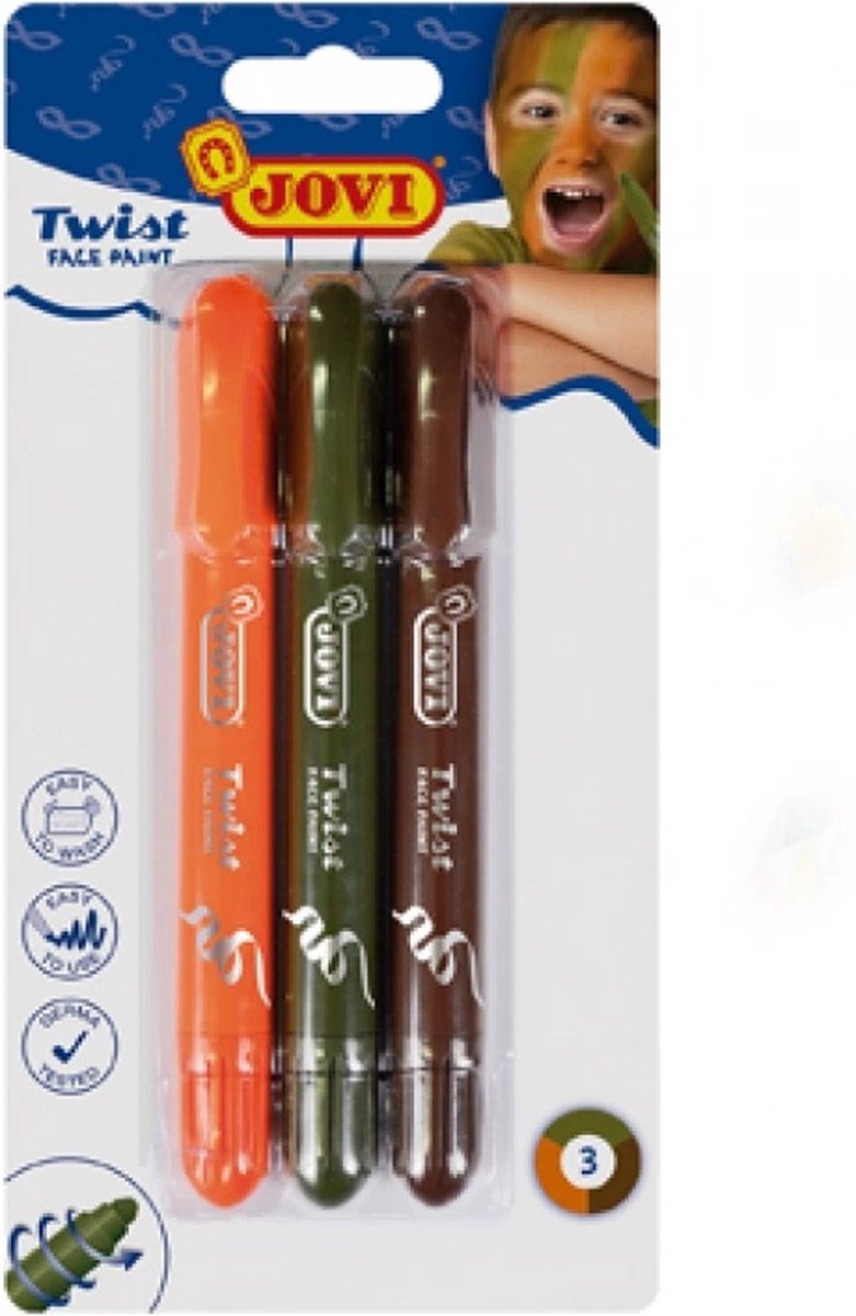 Twist make-up jongens - blister 3 st.