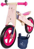 Small Foot - Houten Loopfiets Kolibrie Roze