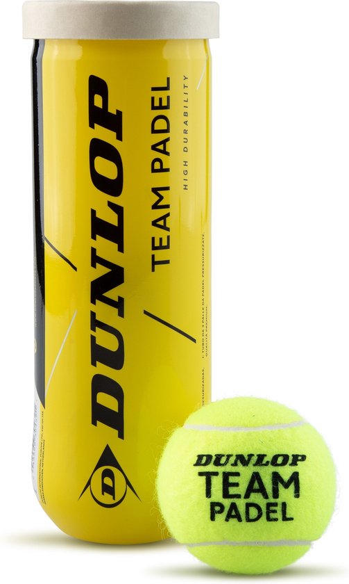 DUNLOP - team padel 3pet - Padelbal - Geel