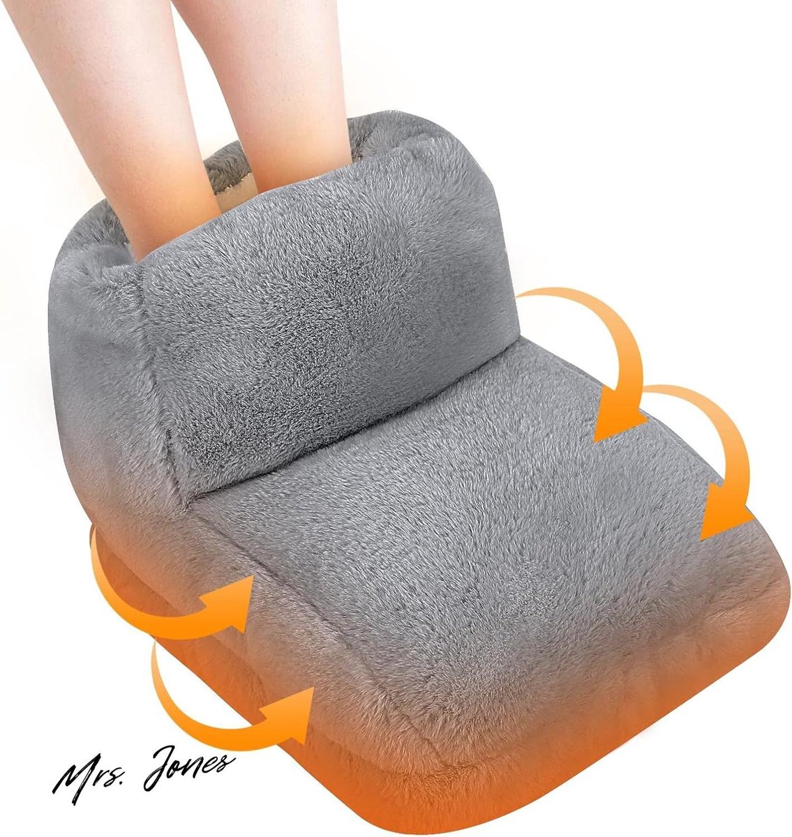Mrs. Jones Elektrische voetwarmers USB-oplaadbaar verwarmde voetenwarmer antislip schoenen kantoor reizen .