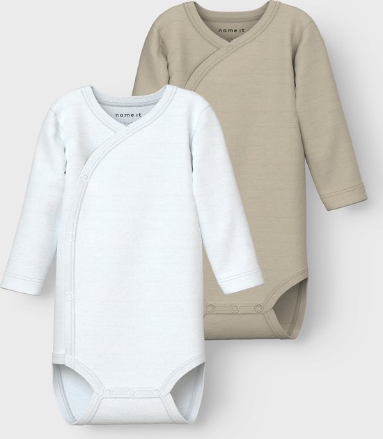 NAME IT - NBNBODY 2P LS WRAP SOLID NOOS - Baby - Bodies