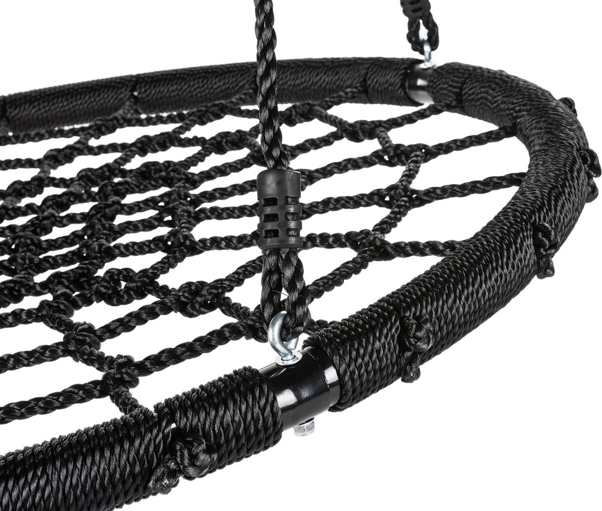 Luverno® Nestschommel XXL - tot 150 kg - Schommel, Kinderschommel, Netschommel, Hangende Schommel, Plaatschommel - Tuin, Terras, Balkon, Veranda — afbeelding 7