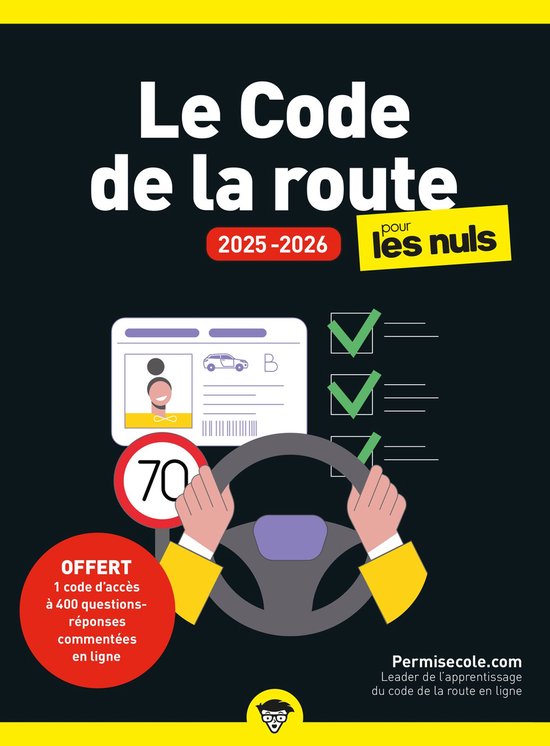 Poche pour les nuls - Le Code de la route 2025-2026 pour les ... - cover