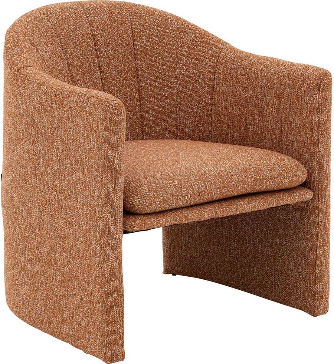 Goossens Fauteuil Niek - Stof - Oranje