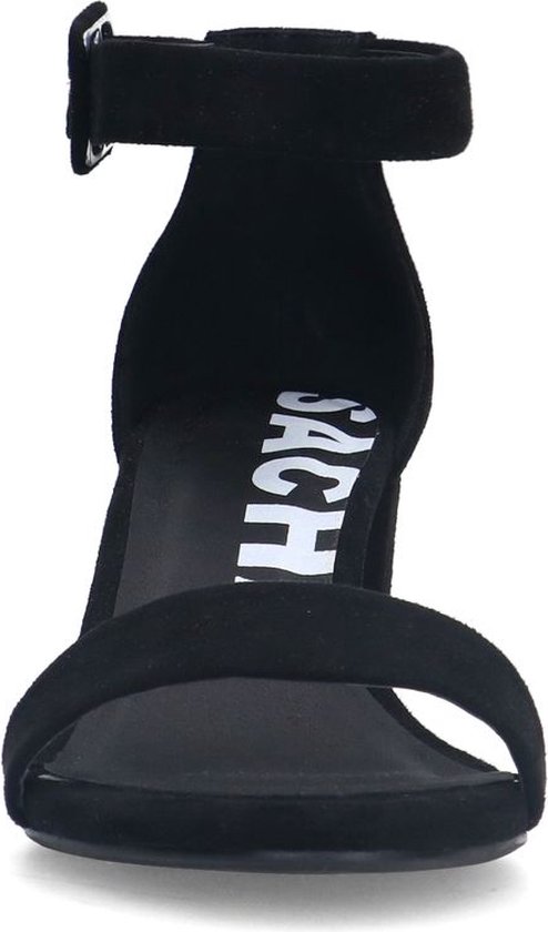 GENSHUO Sandalen met grote hak en riempjes voor dames, open vierkante kant, enkelriempjes en brede hakken, Gouden hak 8 cm, 39 EU