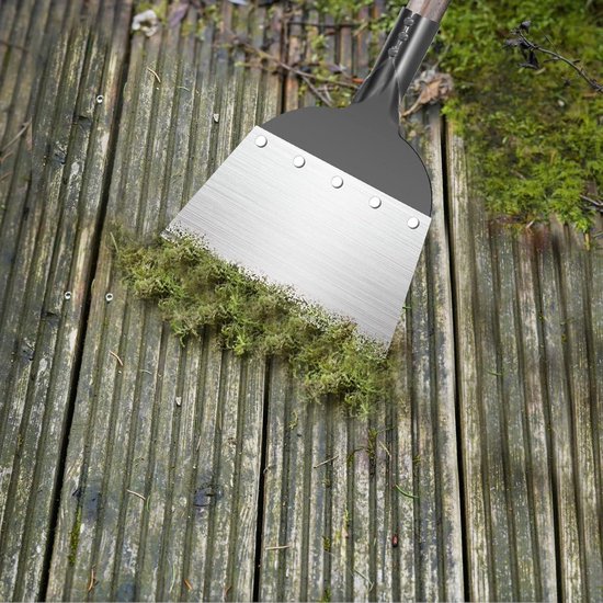 Pelle de jardin multifonctionnelle pour nettoyer le jardin - Pelle plate en acier - Outil végétal pour le désherbage - 21 cm